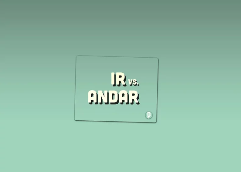Portuguese Verbs Ir v. Andar - Portuguesepedia