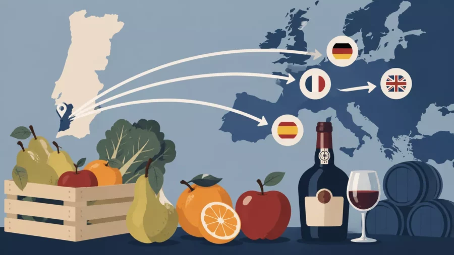 Exportação de frutas e verduras