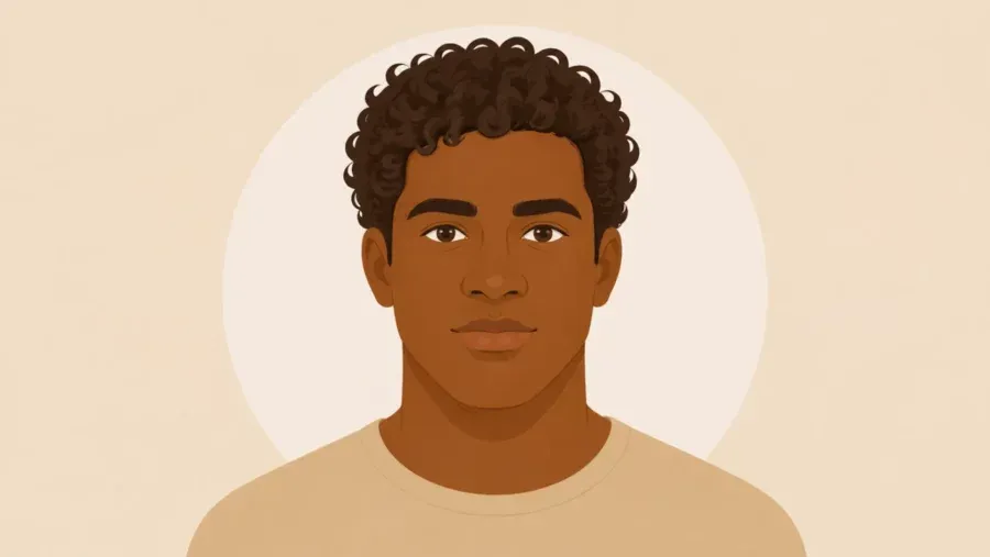 O Júlio tem cabelo encaracolado
