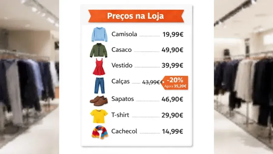 O cachecol é mais barato do que a camisola