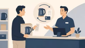 Trouxe o talão da compra?