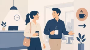 A Rita começa um novo emprego