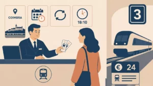 Queria dois bilhetes para Coimbra